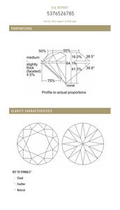 B2B D'Vins Bijoux GIA Certifié Lâche Diamant Blanc 1.00 CT Naturel rond H Couleur FL FLOW Pureté EX Coupe Polie - Product Image 4