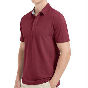 Polos respirants pour hommes pour l'été T-shirts polo à manches courtes en coton mélangé de haute qualité avec design personnalisé - Product Image 3