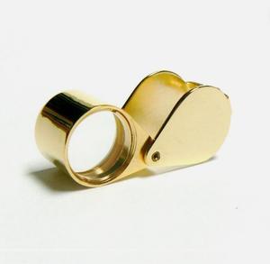 แว่นขยายสำหรับช่างอัญมณี ชุบทอง 18 มม. กำลังขยาย 10 เท่า พับเก็บได้ ขนาดพกพา สำหรับงานอัญมณี เพชร และพลอย - Product Image 3