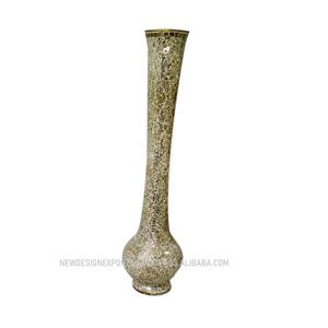 VASE à fleurs en métal de haute qualité, art, mosaïque noir, parfait pour la décoration de la maison, livraison gratuite - Product Image 1