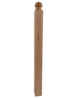 Poteau de balustrade en bois massif FSC en chêne blanc avec embout sphérique 4004B Durable Écologique Moderne Simple pour escalier intérieur extérieur