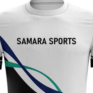 Camisetas de hombre bordadas de manga corta de verano transpirables de alta calidad con logotipo personalizado - Product Image 3