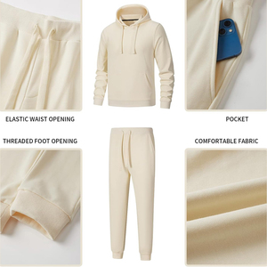 Conjunto de Sudadera con capucha de gran tamaño con gráficos y logotipo personalizado, Jersey de algodón, pantalones de chándal, estampado de capucha para estampado de capucha de invierno - Product Image 3