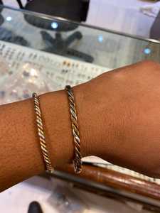 Handmade 3 Metal Fashion Bracelet-<b>Copper</b> Silver Brass <b>Bangle</b> for Gifts - Product Image 5