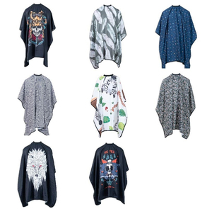 Customized Barber Cape Haircut Cover Waterproof <b>Nylon</b> Hair Dressing Apron for Men Water Resistant <b>Fabric</b> - Product Image 1