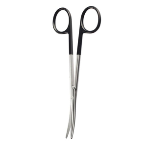 Tijeras profesionales Debakey de acero inoxidable con revestimiento negro, hoja afilada curva, herramienta Manual para sala de cirugía eléctrica, instrumento quirúrgico - Product Image 4