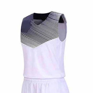 Uniforme de basket-ball brodé OEM avec ensemble de tissu 100% polyester vente en gros pas cher vêtements de sport de haute qualité avec logo - Product Image 6