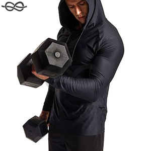 เสื้อวิ่งแขนยาวแบบสวมหัวแห้งสำหรับผู้ชายเสื้อออกกำลังกายฟิตเนสและยิมสำหรับออกกำลังกายและกิจกรรมกีฬา - Product Image 2