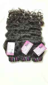 Cheveux humains Remy indiens bruts, 24 pouces, double trame machine, vente en gros, fournisseurs, cheveux naturels ondulés non traités, lots de cheveux bruts - Product Image 3