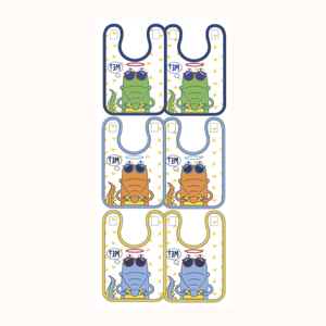 Bavoirs bébé unisexes de qualité supérieure en coton de marque italienne différentes couleurs disponibles résistants au lavage pour la vente en gros en vrac - Product Image 5