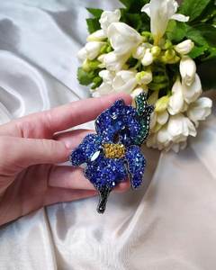 Broches perlées Broche design faite à la main. Accessoires de haute qualité. Broche design unique. Baby shower meilleur cadeau. - Product Image 1