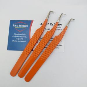 Pince à épiler professionnelle à 90 degrés durable durable outil de cils professionnel en acier inoxydable de haute qualité - Product Image 2