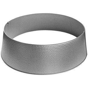 Collar de árbol blanco decorativo para el hogar, Collar de árbol de Navidad de hierro galvanizado redondo, Collar de árbol de Navidad, diseño clásico - Product Image 2