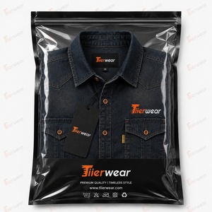 Camisas de mezclilla para hombre al por mayor, camisas casuales personalizadas con botones, camisas de trabajo de mezclilla de algodón de manga larga, fabricante de camisas de moda. - Product Image 5