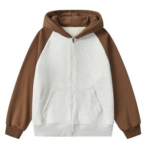Sudadera con Capucha para Hombre, 100% Algodón, con Cierre, 370gsm, Talla Grande, Transpirable, Sin Forro, Informal, para Otoño - Product Image 2