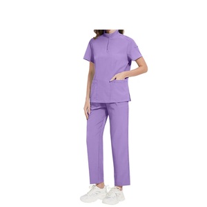 2024 OEM 100% coton uniforme d'hôpital costume de gommage d'allaitement Logo personnalisé médecin gommages personnalisés uniforme unisexe gommages médicaux - Product Image 4