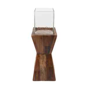 Grabado de acabado natural para bodas y cenas, Decoración de mesa, portavelas de madera, soporte de palo de vela grabado a mano - Product Image 3