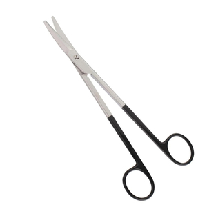 Ciseaux de pansement chirurgical demi-noir lame incurvée ciseaux de salle d'opération de coupe de pansement en acier inoxydable - Product Image 1