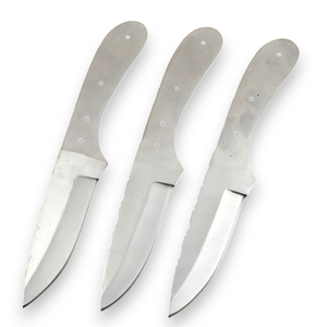 Couteau à lame fixe en acier au carbone de qualité industrielle, à dos droit, à fabriquer soi-même, à lame pleine, pour le camping et la chasse - Product Image 1