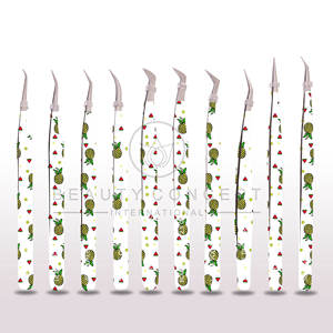 High Quality Color Coated <b>Eyelash</b> Extension Tweezers Designed for Professional Lash Artists and Technicians Ergonomic Design - Product Image 5