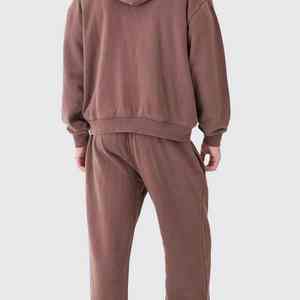 Venta más caliente de invierno de gran tamaño de dos piezas conjuntos de algodón de lana de impresión digital de diamantes de imitación de peso pesado personalizado OEM hombres Streetwear - Product Image 3