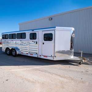 Remolque para Transporte de Ganado, para Cerdos/Vacas/Ganado Vacuno/Ovejas, con Valla, Remolque para Transporte de Ganado con Valla - Product Image 1