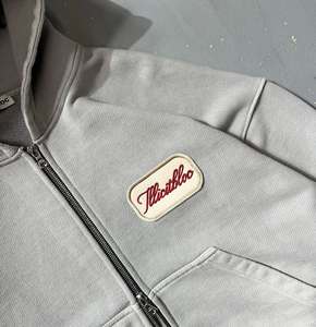 Chándal de Moda Unisex de Tallas Grandes, Diseño Contemporáneo, Lavado Ácido, Invierno, Casual, Grueso, Color Sólido, Ecológico, de Fábrica - Product Image 3