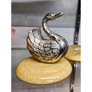 Sculptures d'animaux vintage de luxe en argent, laiton, bois, aluminium, métal pour la décoration de la maison, de l'agence, de l'art mural et l'artisanat - Product Image 3