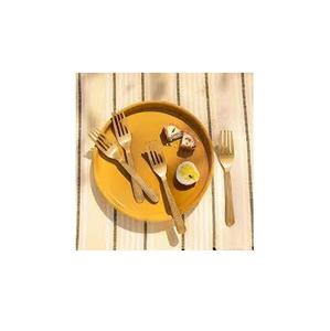 Brass <b>Fork</b> Kitchenware Golden Brass <b>Fork</b> Solid Color Long Handle Western Tableware Gold Brass Cutlery Set - Product Image 4