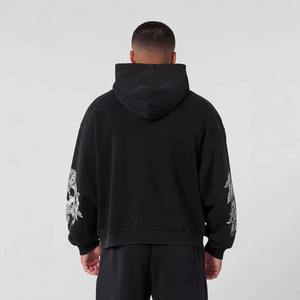 Conjunto Deportivo Personalizado para Hombre, Sudadera con Capucha y Pantalones de Chándal de Forro Polar, Hecho de 100% Algodón Ecológico, Corte Holgado - Product Image 6