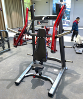 Machine de musculation professionnelle à charge par disques, presse pectorale inclinée isolatérale