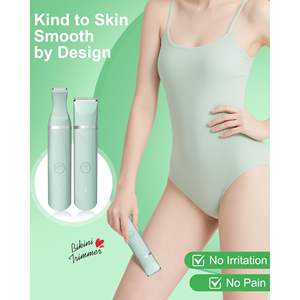 Afeitadora Eléctrica Recargable para Mujer, Uso en Seco y Húmedo, Impermeable, Afeitadora Rotatoria para Zona Íntima con Clasificación IPX7, Afeitadora para Bikini Lavable - Product Image 1