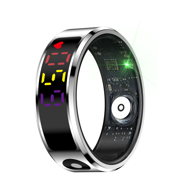 Jewelry Smart Ring IP68 Manufacturer LED Display Screen Smart Ring Custom Religious Health Smart Ring
