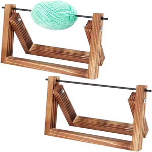 Support de fil en bois durable avec accessoires au crochet Idéal pour tricoter la couture et l'artisanat Organisateur pour une utilisation facile - Product Image 3