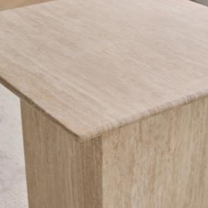 Elegante mesa de tambor de metal con diseño curvo con acabado plateado, muebles duraderos elegantes, ideales para mesa de centro, mesa auxiliar o exhibición - Product Image 2