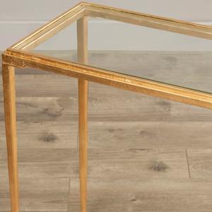 Table basse moderne de luxe sur mesure avec base en métal et en verre, design écologique, qualité d'exportation - Product Image 4