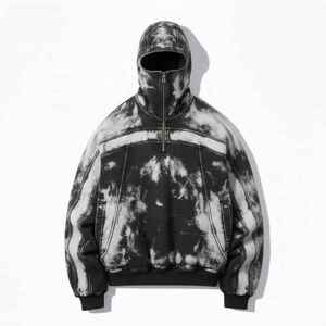 Sudadera con capucha y máscara integrada, interior de forro polar suave y estilo urbano relajado, perfecta para atuendos informales de invierno. - Product Image 6