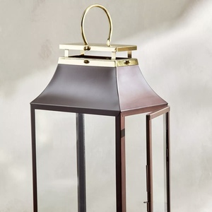 Portavelas de Metal de Dos Tonos, Diseño Rectangular Clásico, Hecho a Mano, Duradero, para Decoración Navideña del Hogar, Último Modelo 2026 - Product Image 3