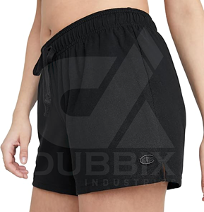 Ladies Plain Short 100% Cotton Personalizable Logo Sticker Color Pattern Design Pantalones cortos de mujer - Product Image 1