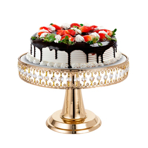 Maravilloso Soporte redondo para pasteles con impresionante diseño de cuentas de cristal, ideal para bodas y fiestas de cumpleaños, exhibiciones de pasteles - Product Image 6