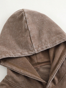 Sudadera con Capucha de Invierno para Hombre, Personalizada, Gruesa, Lavada al Ácido, con Estampado Digital de Moda para Hombre y Mujer - Product Image 4