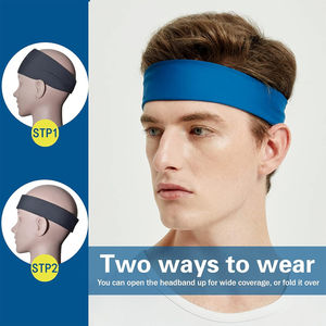 Bandeau de sport, bandeau de course à pied, bandeau de fitness, bandeau élastique pour le cyclisme, le yoga, la salle de sport, foulard de tête pour vélo, tennis, salle de sport - Product Image 3