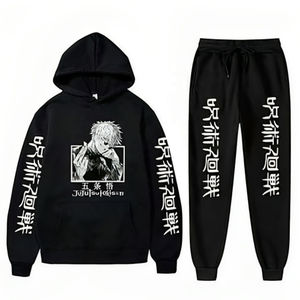 Sudadera con Capucha de Manga Larga Extra Grande con Estampado de Anime Personalizado al por Mayor, Sudadera de Invierno de Alta Calidad con Apliques, Lavado Ácido y Bordado - Product Image 6