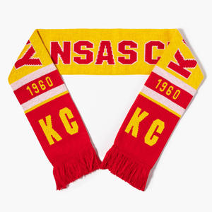 100% laine acrylique tricoté écologique longue écharpe d'hiver dessiné à la main fil solide teint accessoires de rétention de chaleur Logo personnalisé - Product Image 4