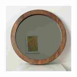 Top Selling With Cheap Price Design & Crafted Wall <b>Mirror</b> Decor Indoor <b>Round</b> <b>Wooden</b> <b>Frame</b> Indian Manufacture With Top Quality - Product Image 6
