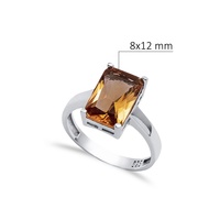 8X12Mm Rechthoek Ontwerp Cluster Sultaniet Ring Kleurveranderende Steen Turkse Groothandel 925 Sterling Zilver Met Rhodium Verguld