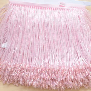 Beautiful Fringe <b>trim</b>, <b>Beaded</b> Fringe <b>Trim</b>,Heavy Bead Trimming for Dance Costumes ,Party Dress - Product Image 1