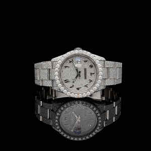 Superlative Indian Manufacturer's Limited Edition Luxury <b>Watch</b> High Quality 30 Carat VVS Diamond Square Antique Design Glass - Product Image 1