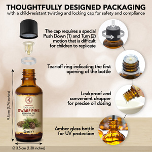 Aromatika Aceite Esencial 100% Puro de Agujas de Pino Enano y Hoja de Pinus Mugo 5ml/10ml/50ml Aromaterapia Natural Destilado al Vapor - Product Image 4