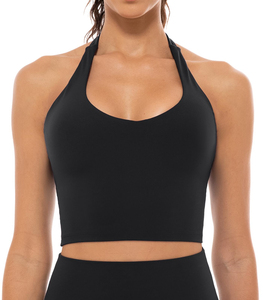 Soutien-gorge de sport Halter Style pour la course à pied Soutien-gorge de sport dos nu doux au toucher pour femmes - Product Image 4